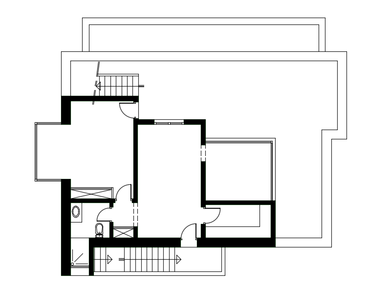 Two layout architecture house plan
