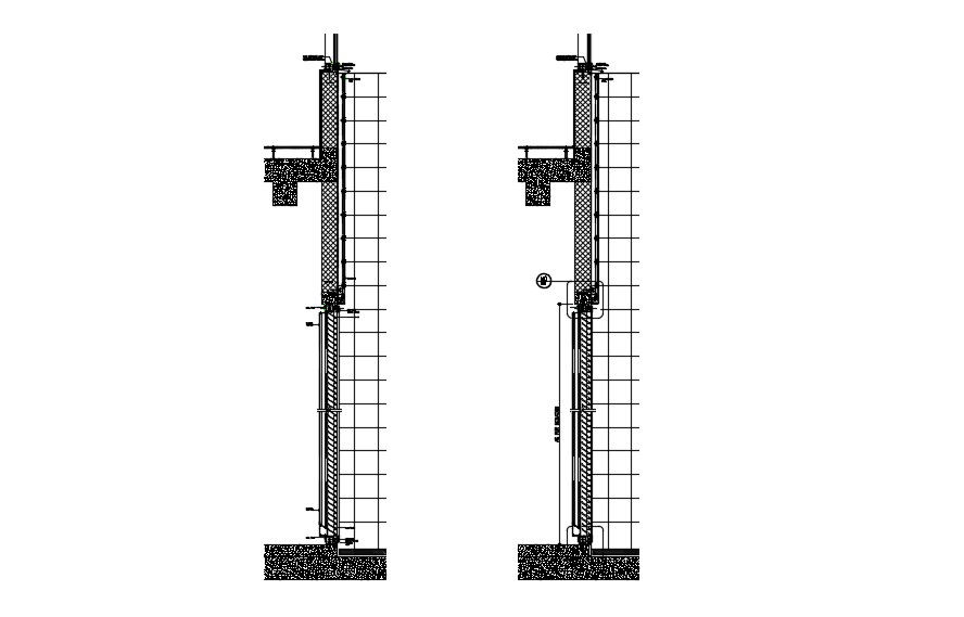 Typical Wall Section AutoCAD Drawing Free Download