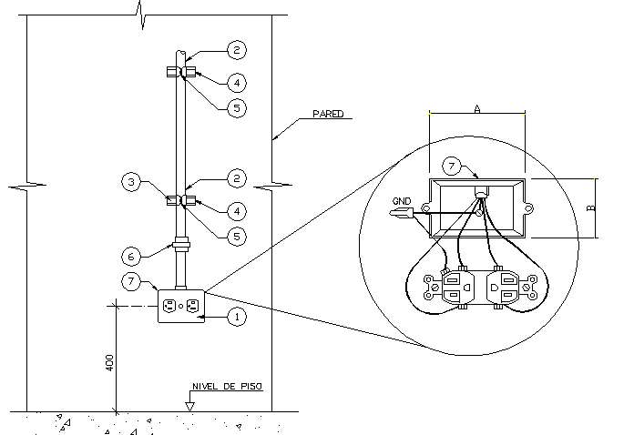 Typical installation detail making phase dwg file