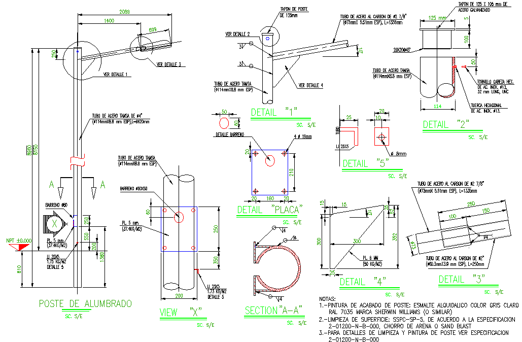 Typical installation of laminar repost dwg file
