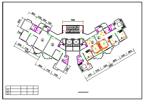 Typical layout design drawing of Armed police residential flat