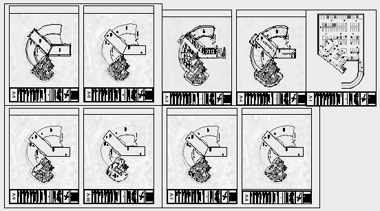 Typical layout design drawing of residential building drawing