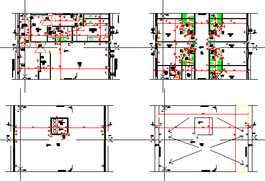 Typical layout of staking hospital design drawing
