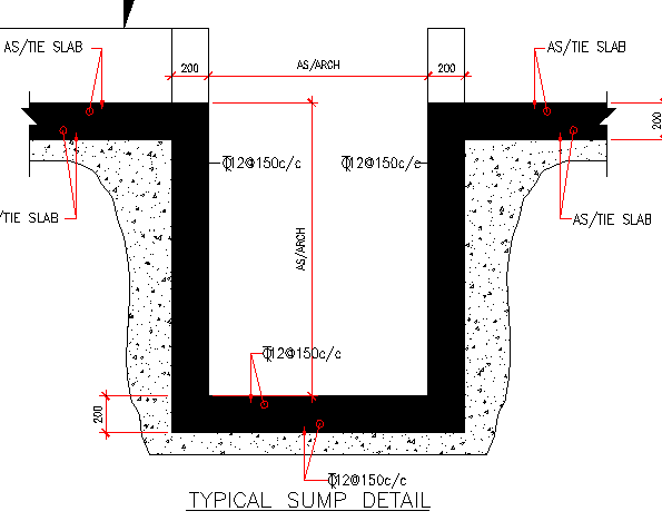 Typical sump construction details dwg file