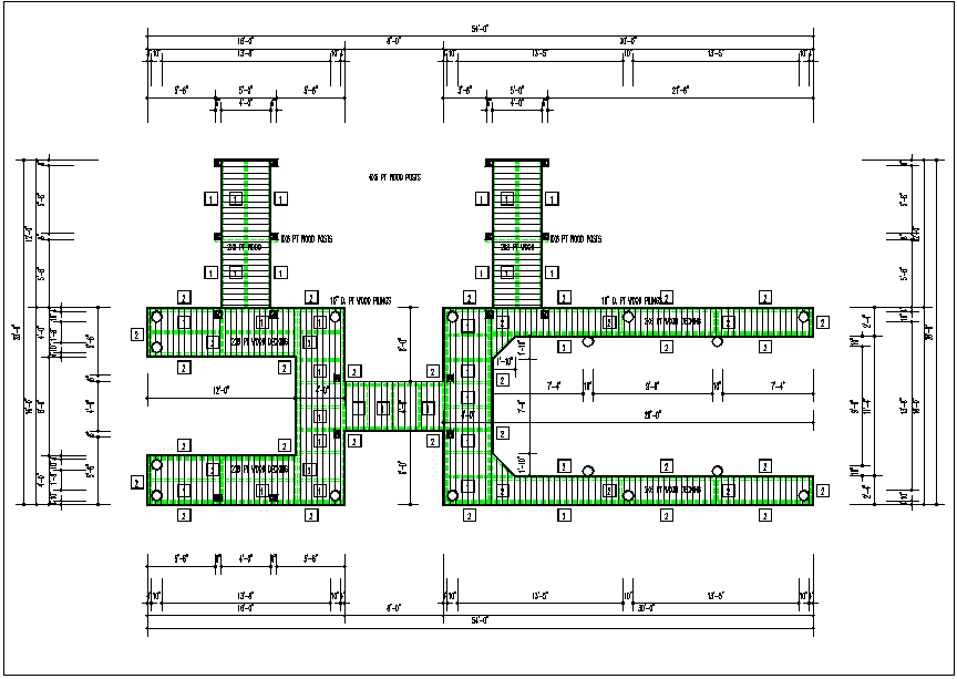 Typical wooden beam and column detail dwg file
