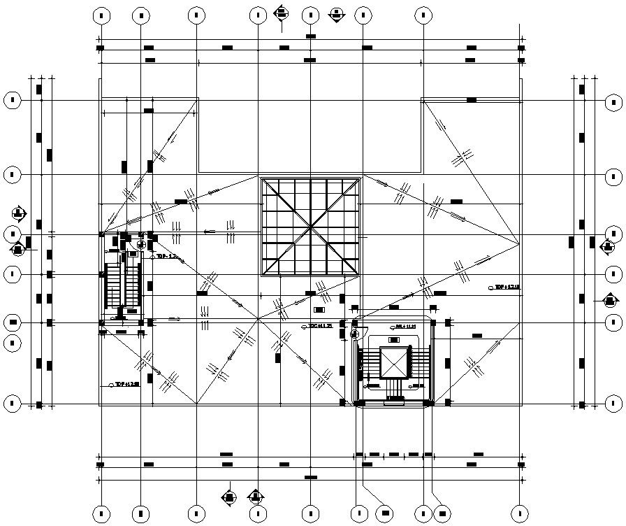 Typical AutoCAD Drawing of the terrace sectional layout plan,Download the AutoCAD DWG file.