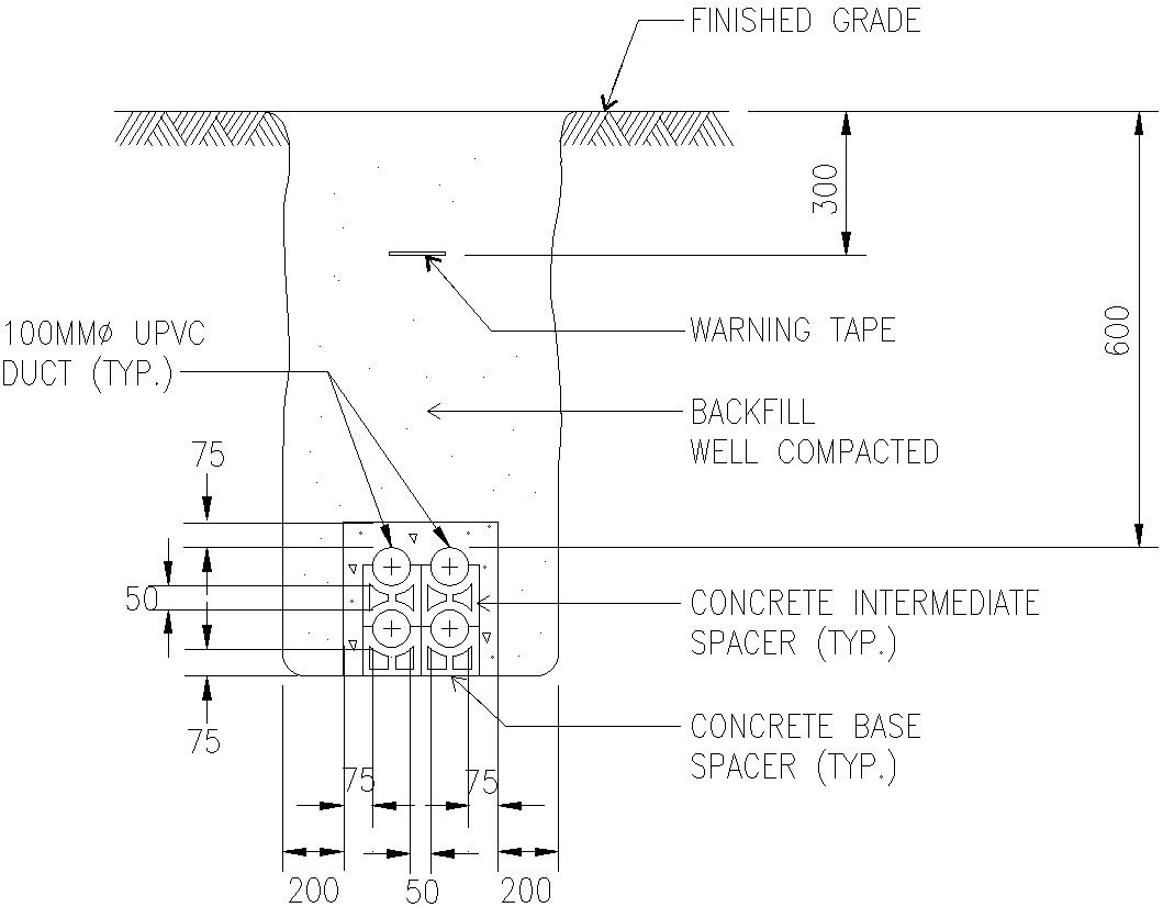 Typical Concrete base spacer details in AutoCAD, dwg file.