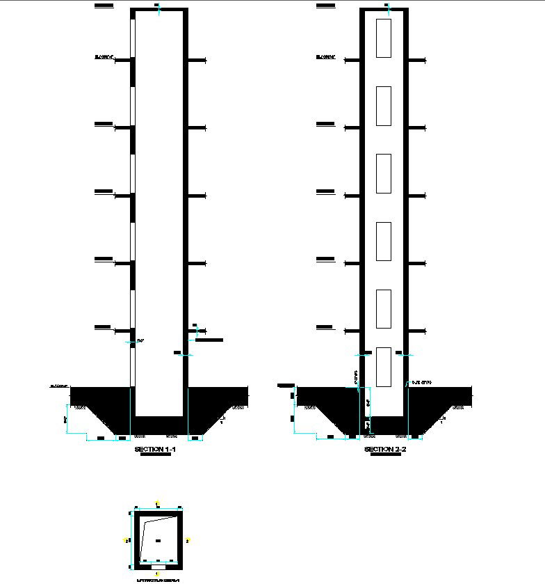 Typical Lift Elevator Detail AutoCAD DWG File | Plan n Design
