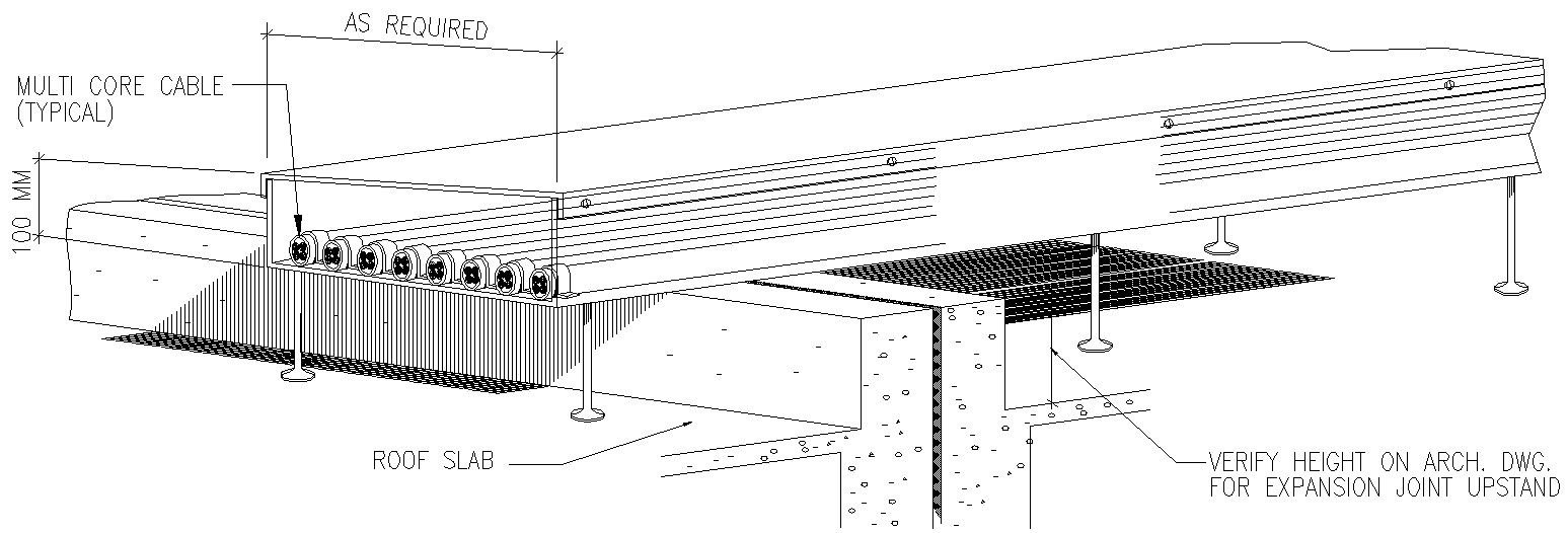 Typical Multi core cable details in AutoCAD, dwg file.