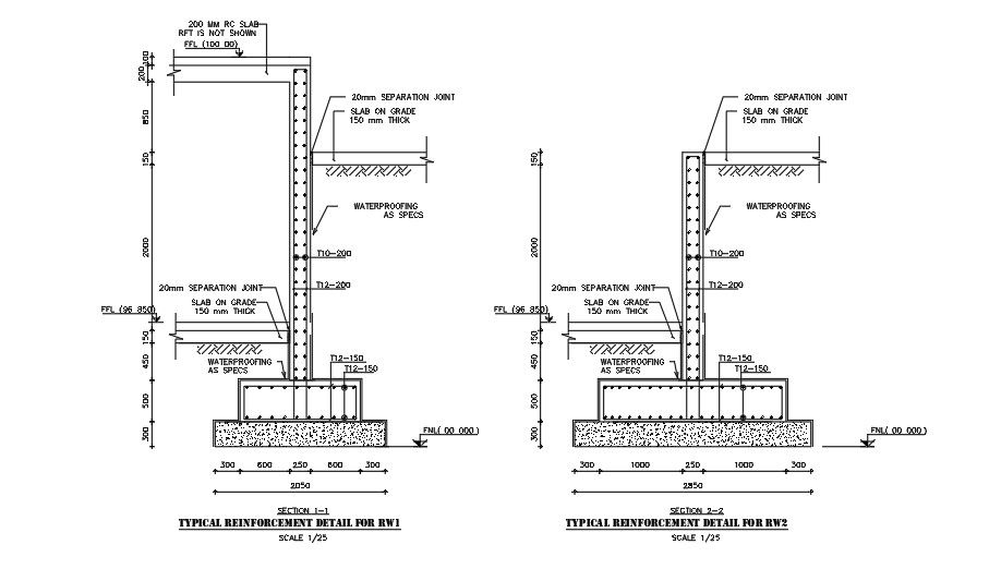Typical Reinforcement Details.
