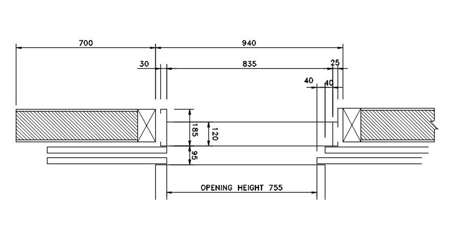 Typical Section details of the beam are given in this 2D AutoCAD DWG drawing. Download the AutoCAD 2D DWG file.