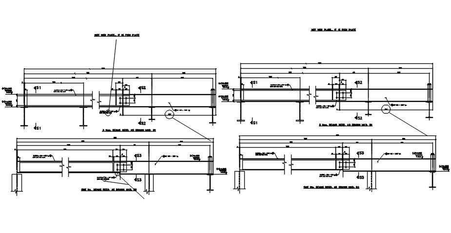 Typical beam section details are given in this 2D AutoCAD DWG drawing. Download the AutoCAD 2D DWG file.