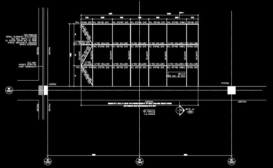 Typical footing section detail drawing