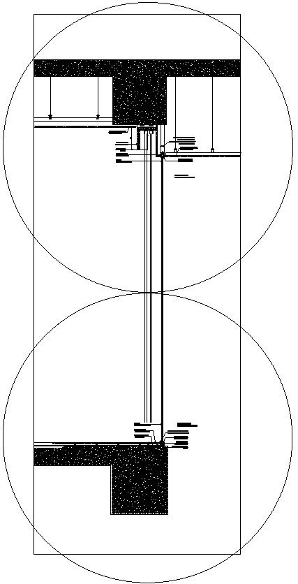 Typical Glass Wall CAD DWG Drawing with Sections and Elevation Views