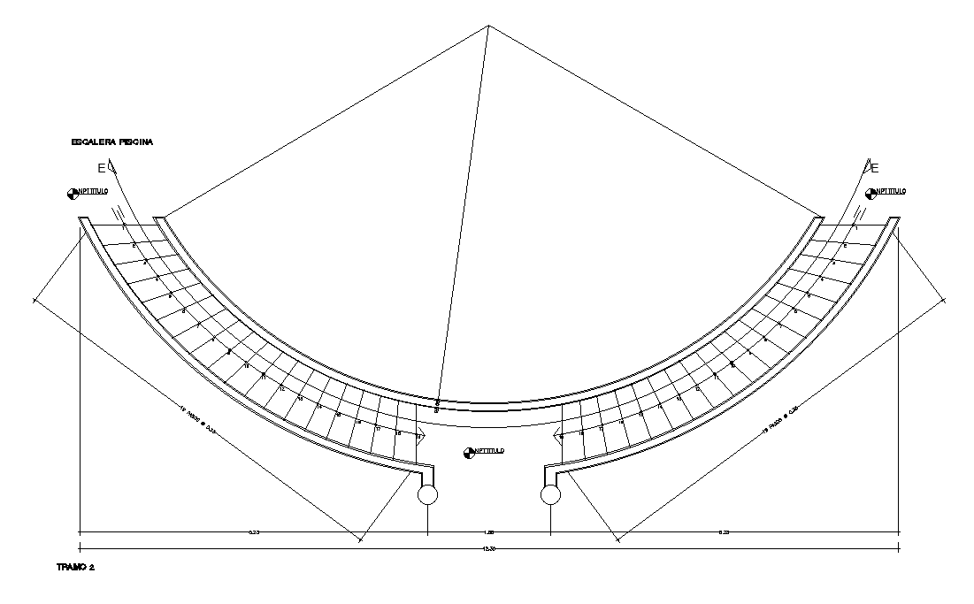 Typical pool ladder section plan is available in this AutoCAD file. Download now.
