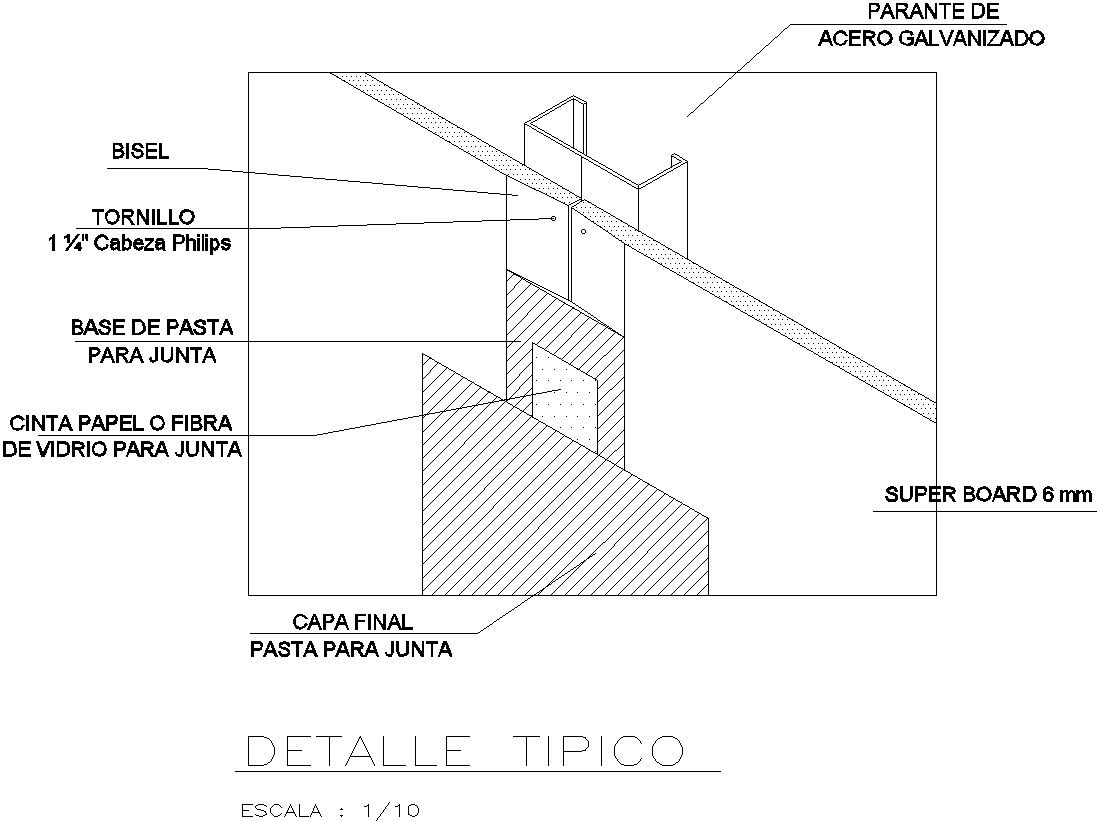 Typical section of roof parts in detail AutoCAD drawing, dwg file, CAD file
