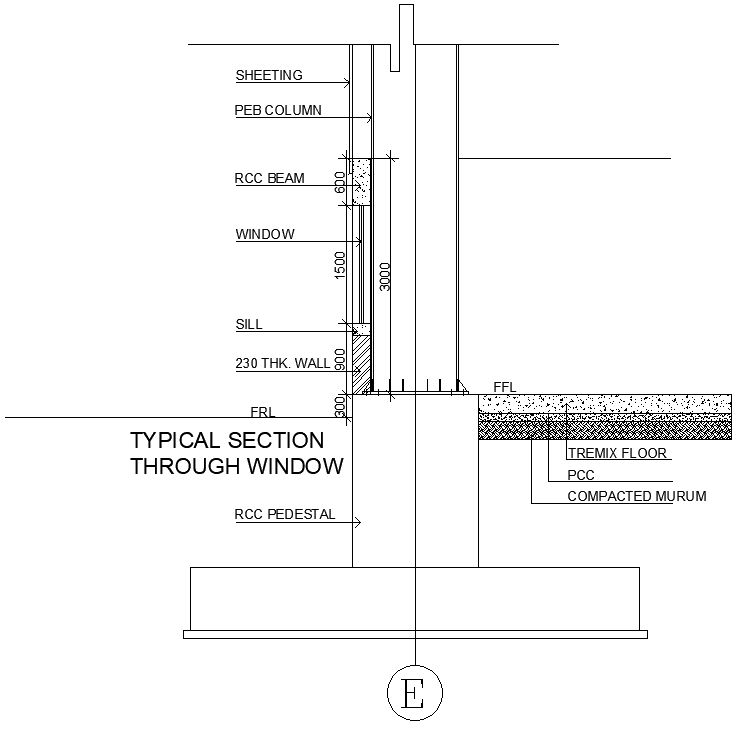 Typical Window Section Details AutoCAD DWG Drawing