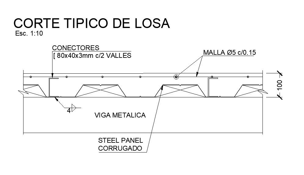Typical slab cut design in detail AutoCAD 2D drawing, CAD file, dwg file