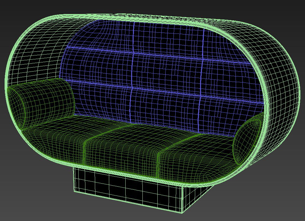 Ultra Modern Bed Canopy Design With Rendered In 3D MAX File