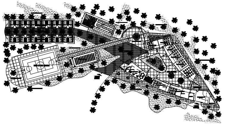 University layout in autocad