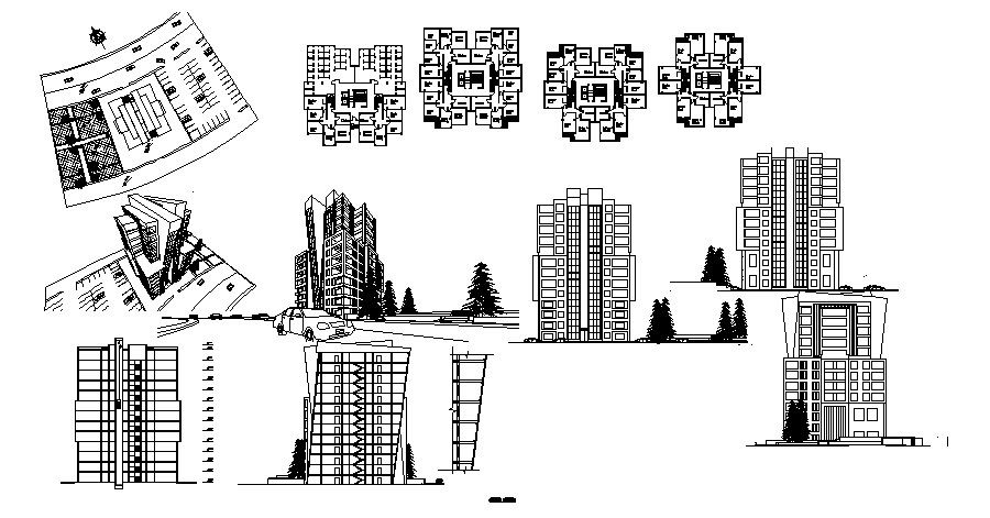 University Building Design In DWG File