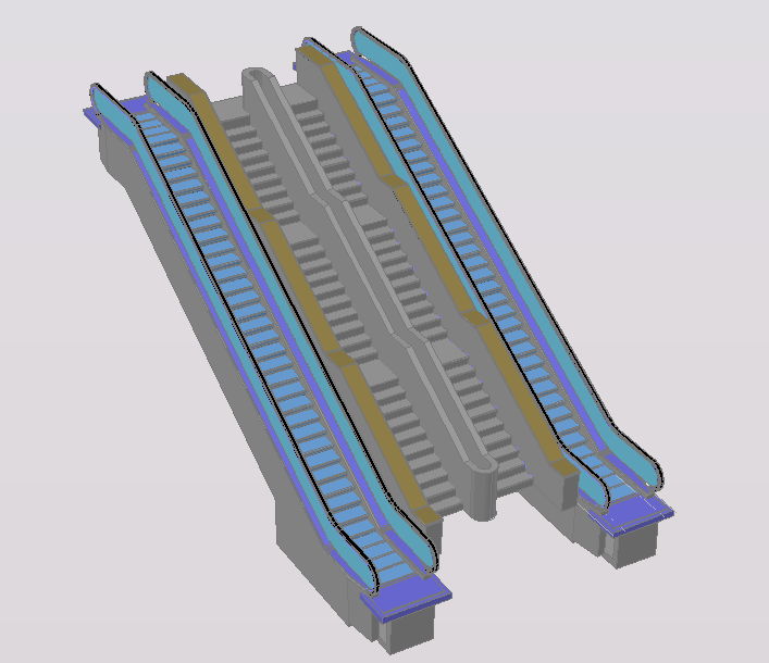 Up & Down Elevator Stair Detail