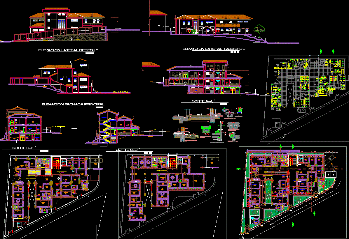 Modern Hospital DWG CAD File with Complete Architectural Drawings