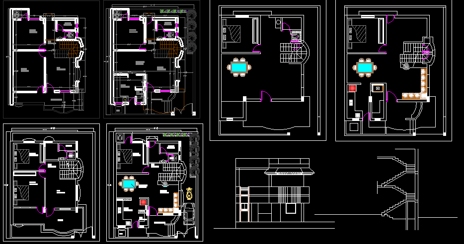 G1 House Design Layout DWG File for Residential Floor Planning