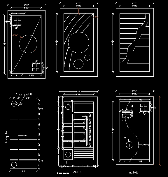 Unique Door Block Designs 2D DWG File for Architects and Designers