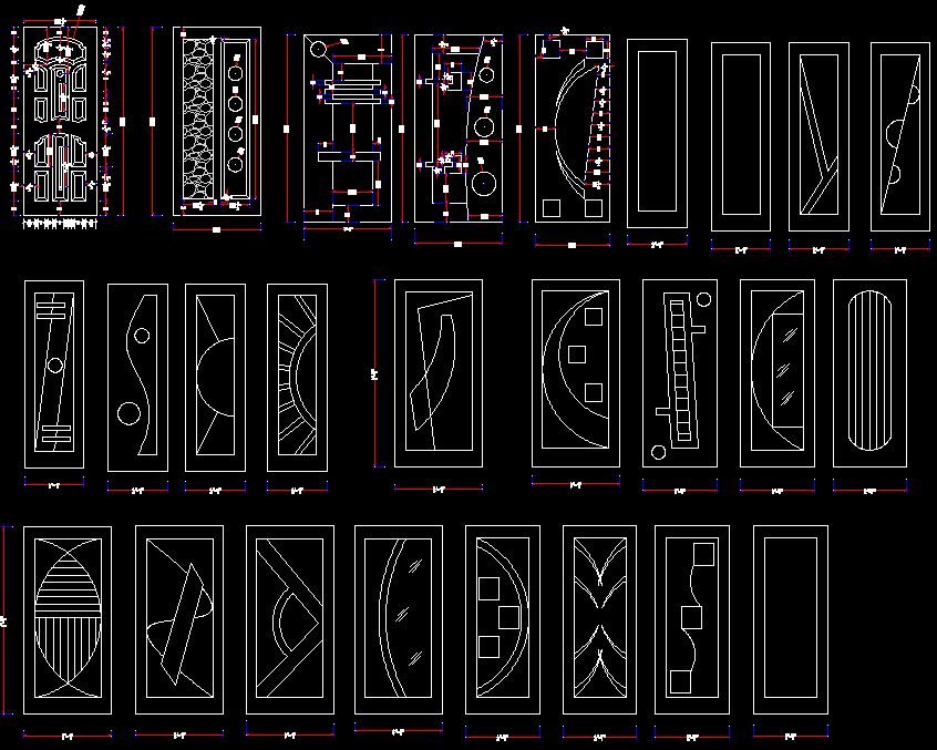 Wooden Door CAD File for Interior Designers and Architecture Projects