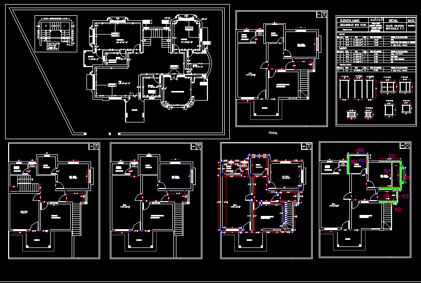 Door and Window CAD Layout DWG File for Architectural Design Plans
