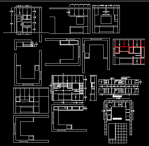 Modern Kitchen Interior View DWG File for CAD Design Projects