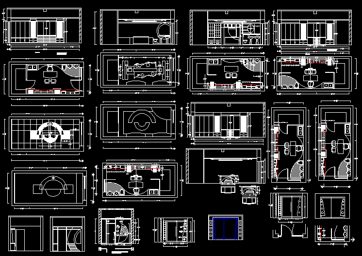 Modern Office Elevation with Interior DWG File for AutoCAD Projects