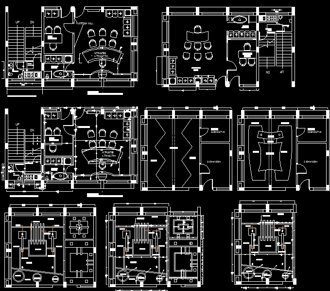 Office Building Furniture Interior Detail DWG File for CAD Projects
