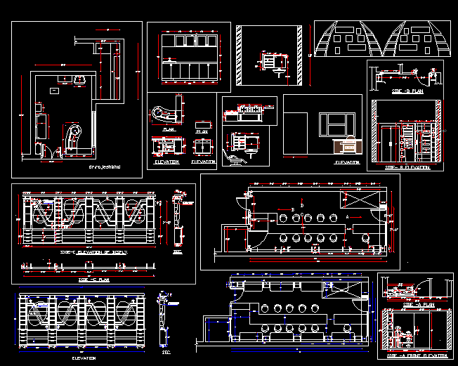 Jewellery Showroom Interior and Furniture Layout Design DWG File