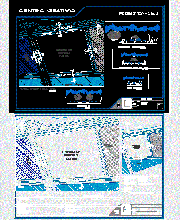 Urban Civic Center Location and Layout Design DWG AutoCAD File