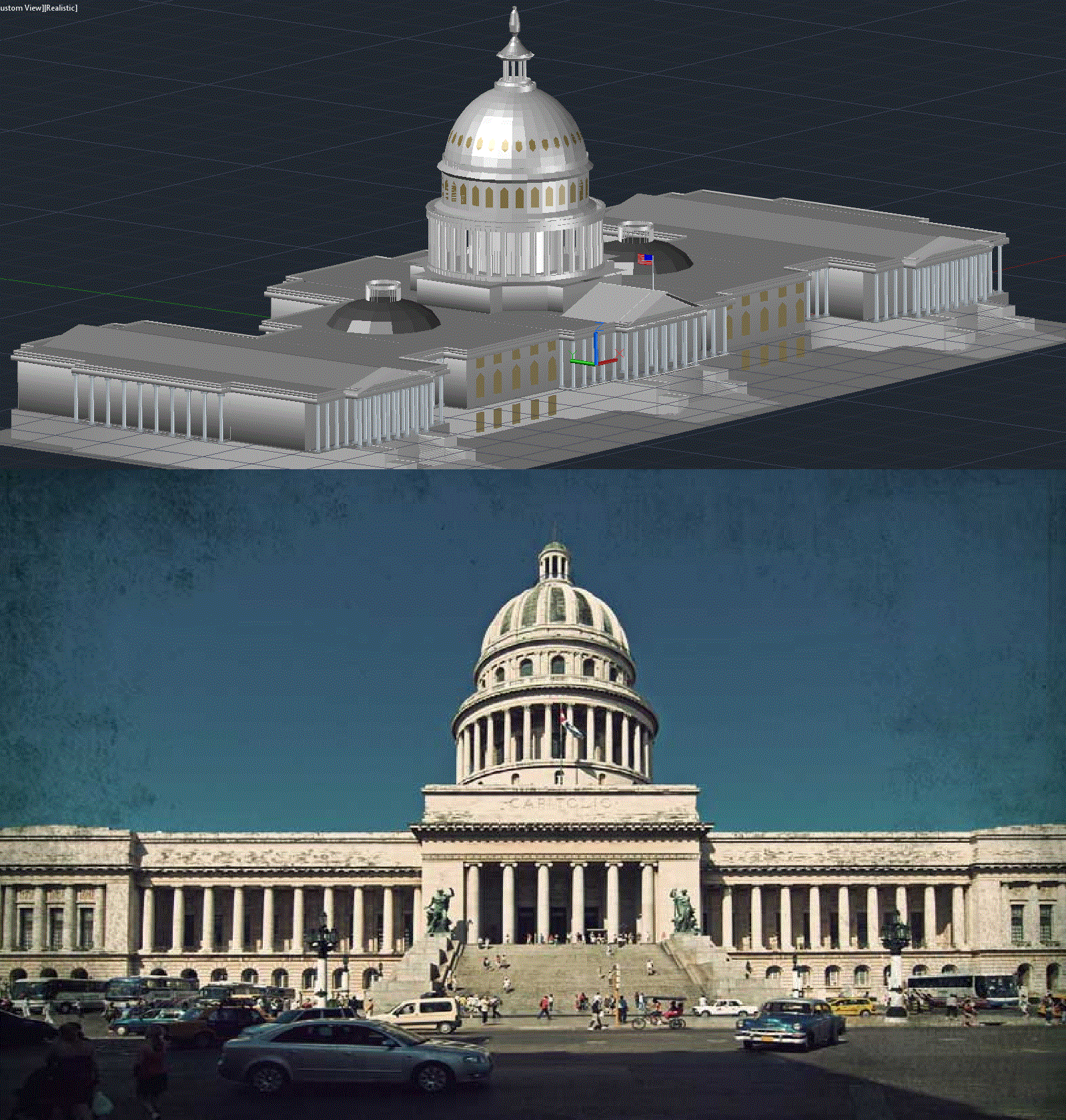 El Capitolio Havana Detailed Architecture Layout DWG CAD File