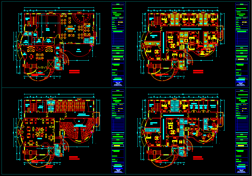 5 Star Hotel Architectural Design and Layout Plan in CAD File