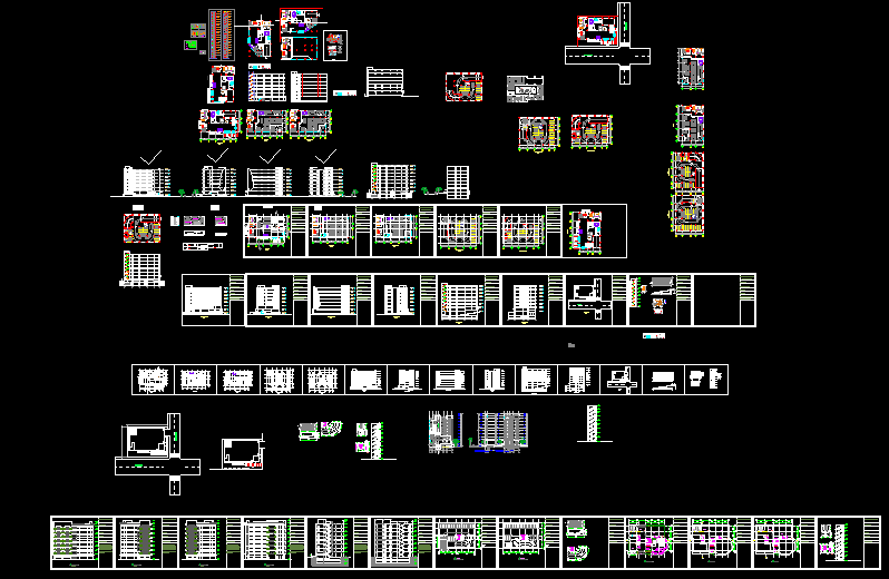 Corporate Architecture Plan and Elevation Design in AutoCAD DWG File