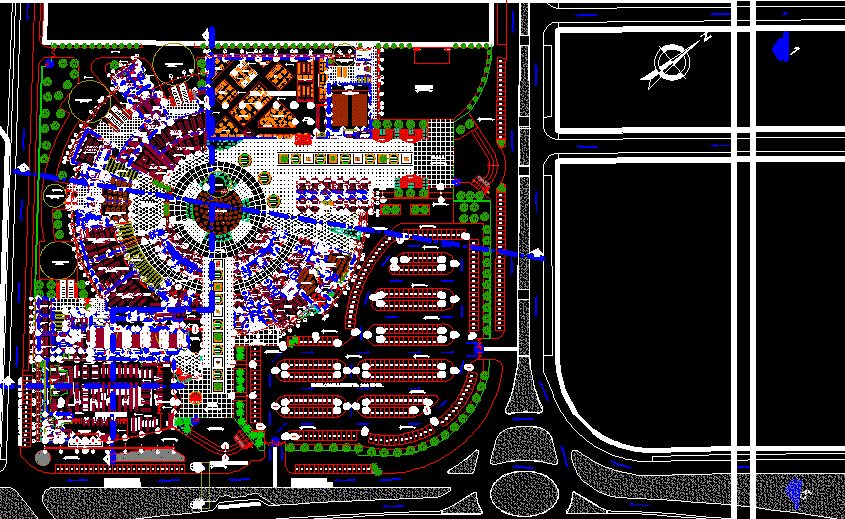 Multistory Commercial Building Detail and Design in AutoCAD DWG File