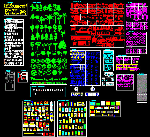 Entire Presentation for Planning and Design Use in AutoCAD DWG File