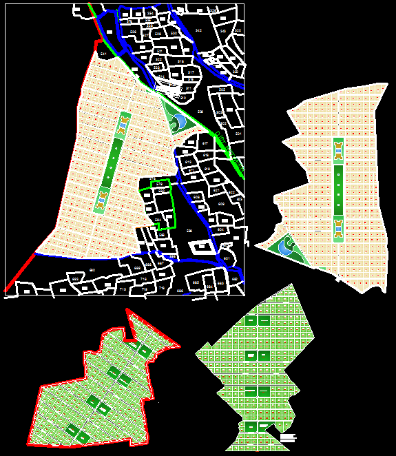 House Plotting Layout Design in AutoCAD DWG File for Architects