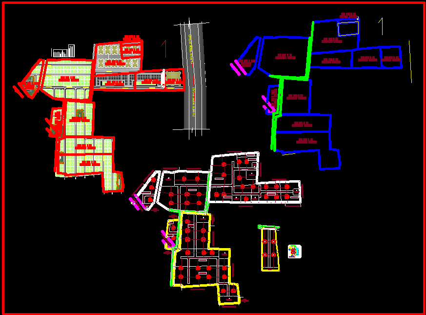 Rich Society Town Planning Layout and Design Plan in AutoCAD CAD File