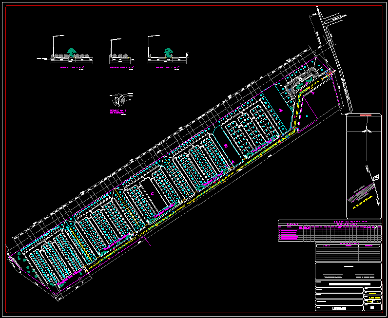 Town Planning at Surat City Layout Design and Details in DWG Format