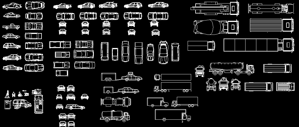 Vehicle Parking and Roadway Planning Layout Design DWG CAD Blocks