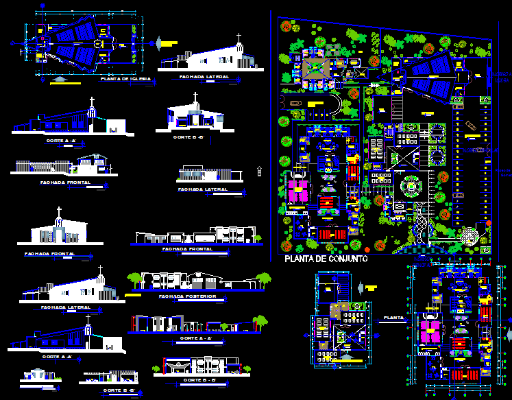 Corporate Plaza Layout Design for Commercial Planning CAD DWG File