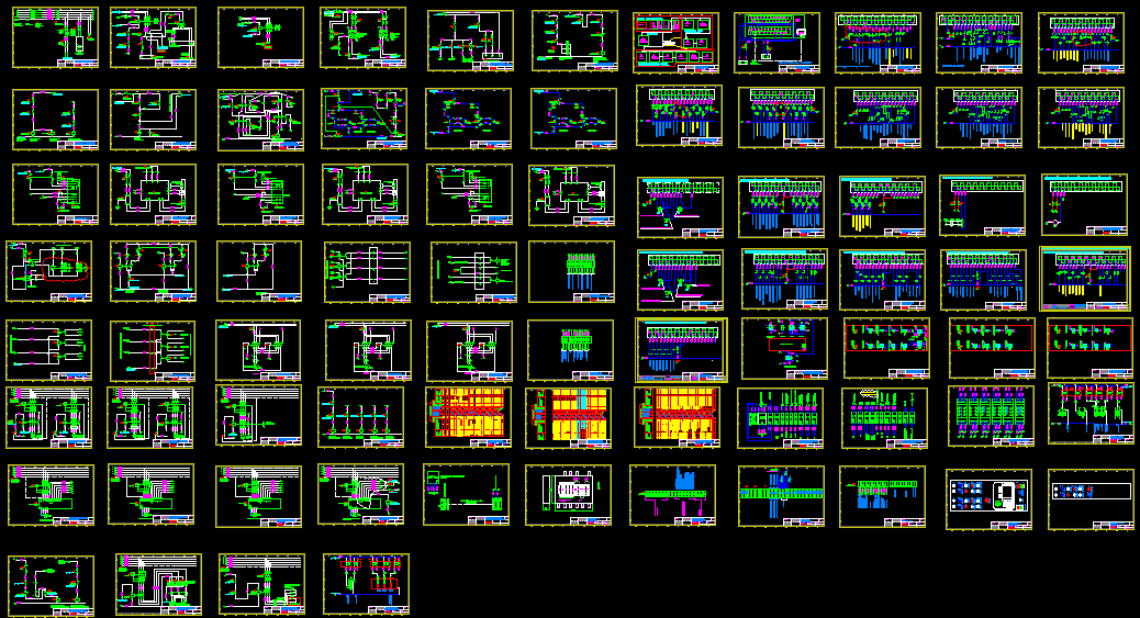 Plano Electronic Schematic Diagram Design Layout in AutoCAD DWG File