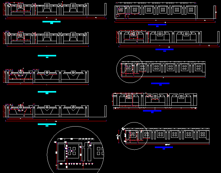 Compound Wall of House DWG CAD Drawing File Download AutoCAD File