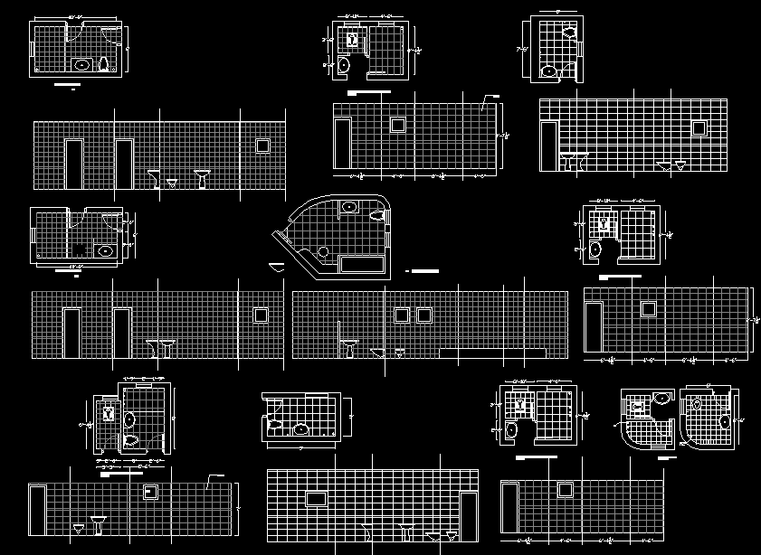 Toilet Side Elevation and Section Detail in 2D AutoCAD File Format