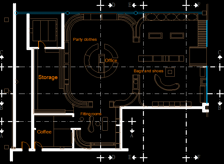Modern Office Layout DWG CAD Drawing Plan for Workspace Design